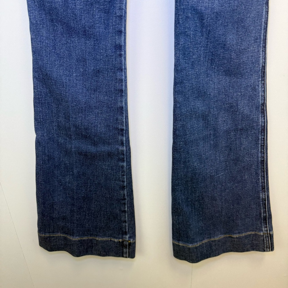 SPANX Flare Jeans with Patch Pockets Authentic Blue XS Tall shape wear Jeans - Picture 12 of 15